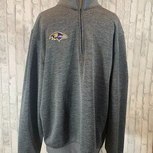 Men's Baltimore Ravens 1/4 zip pull over sweatshirt